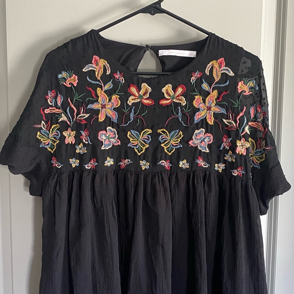 Zara Floral Embroidered Dress - Picture 8 of 16